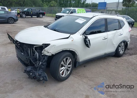 2016 Nissan Rogue Sv из США, поврежденный, VIN KNMAT2MT6GP624494